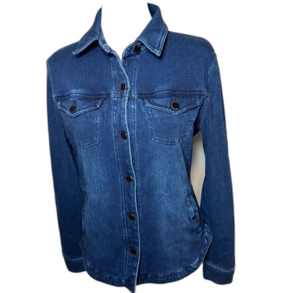 Liverpool Jeans Company Classic Blue Denim Powerflex Jean Jacket - Picture 1 of 6